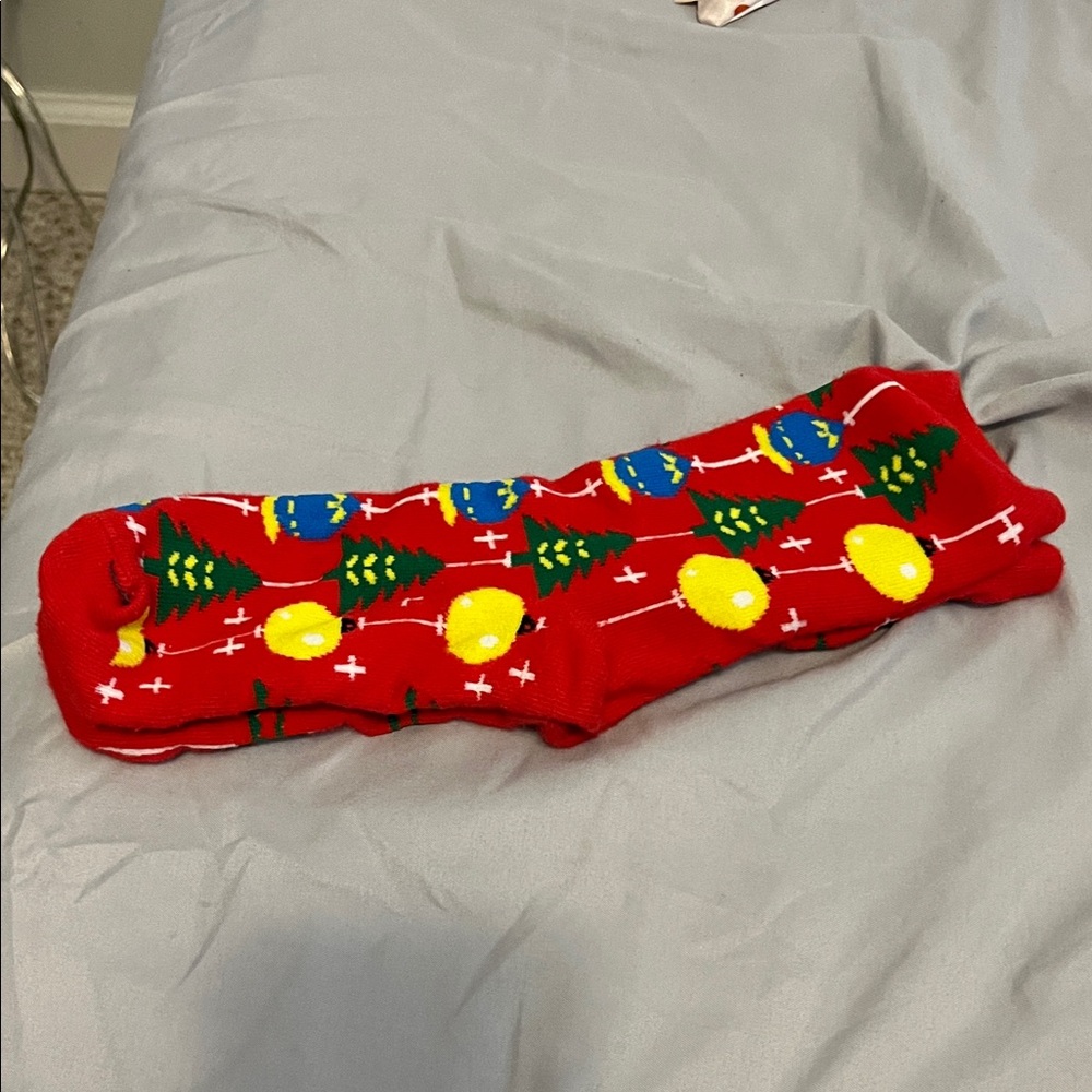 Festive Red Christmas Socks